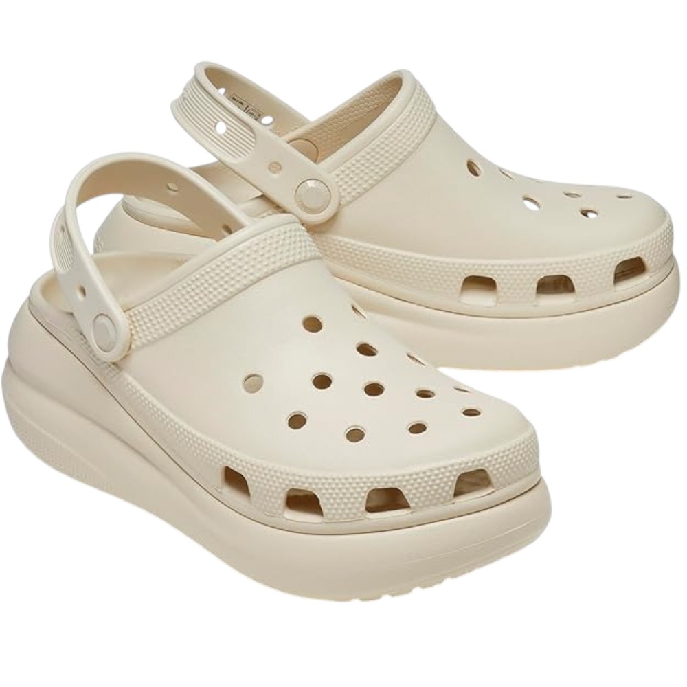 Crocs Adult Unisex Classic Crush Clog Bone Men's Size 8 / Women's Size 10